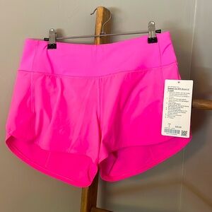 RARE!!!! Brand new with tags! Lululemon speed up MR short 4” dark prism pink!